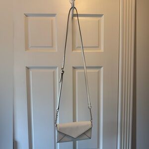 Rebecca Minkoff White Cleo Chain Wallet